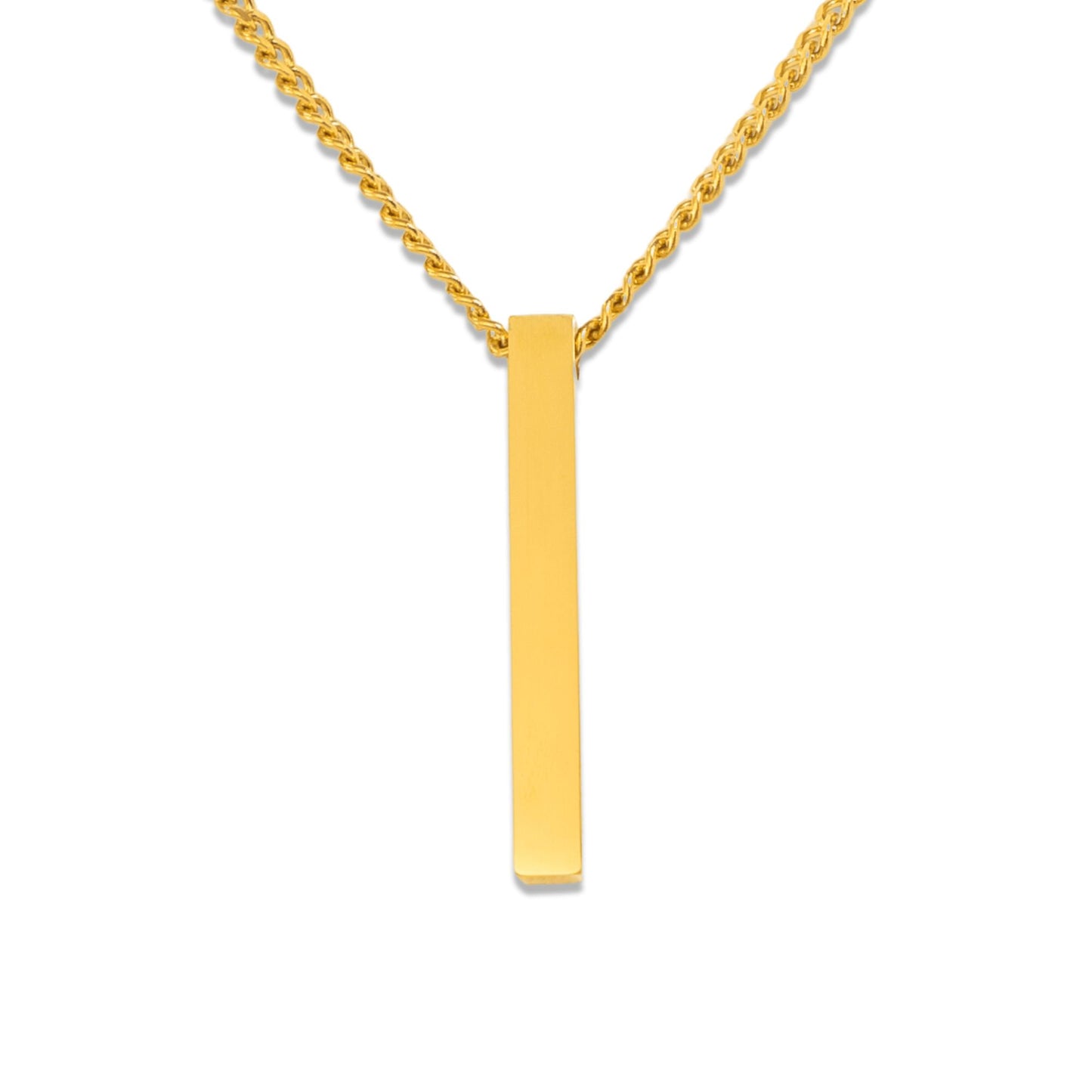 Cuban 3D Bar Necklace - Custom Design