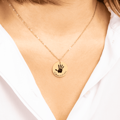 Actual Hand Print Necklace