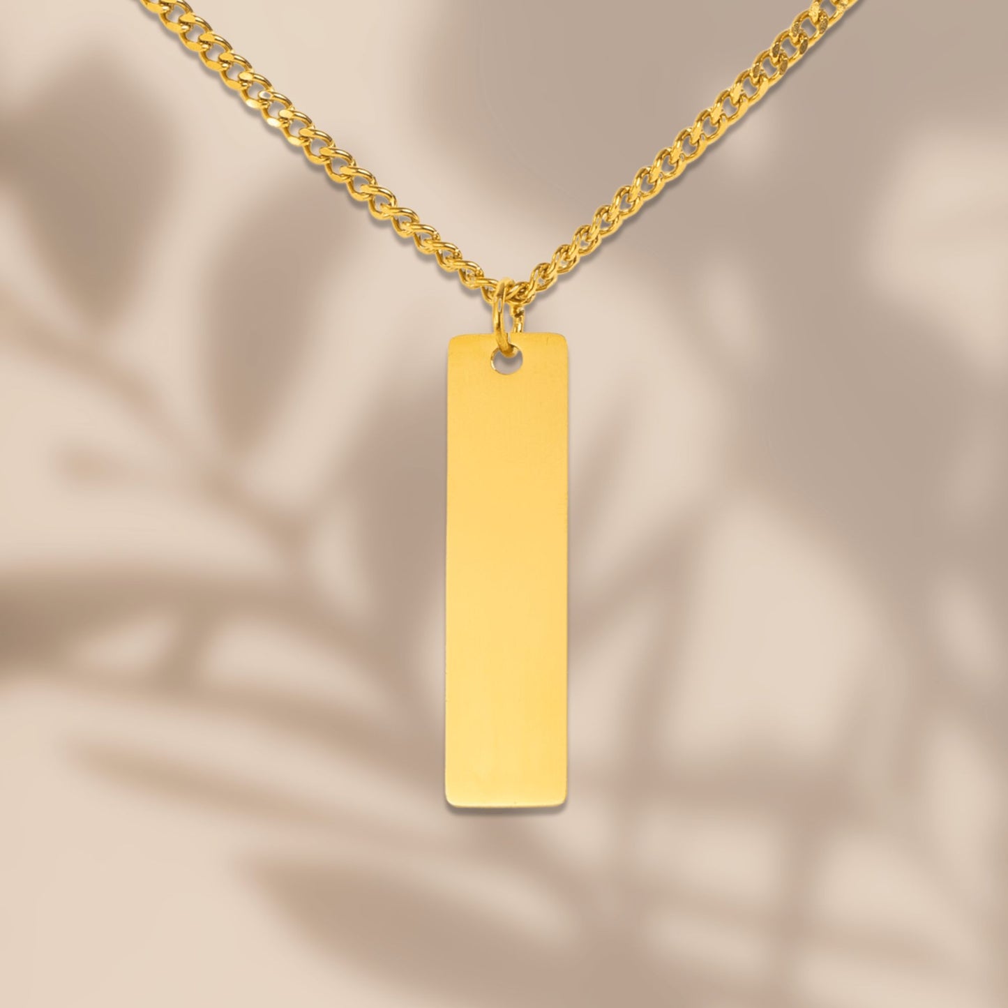 Cuban Vertical Bar Necklace - Custom Design