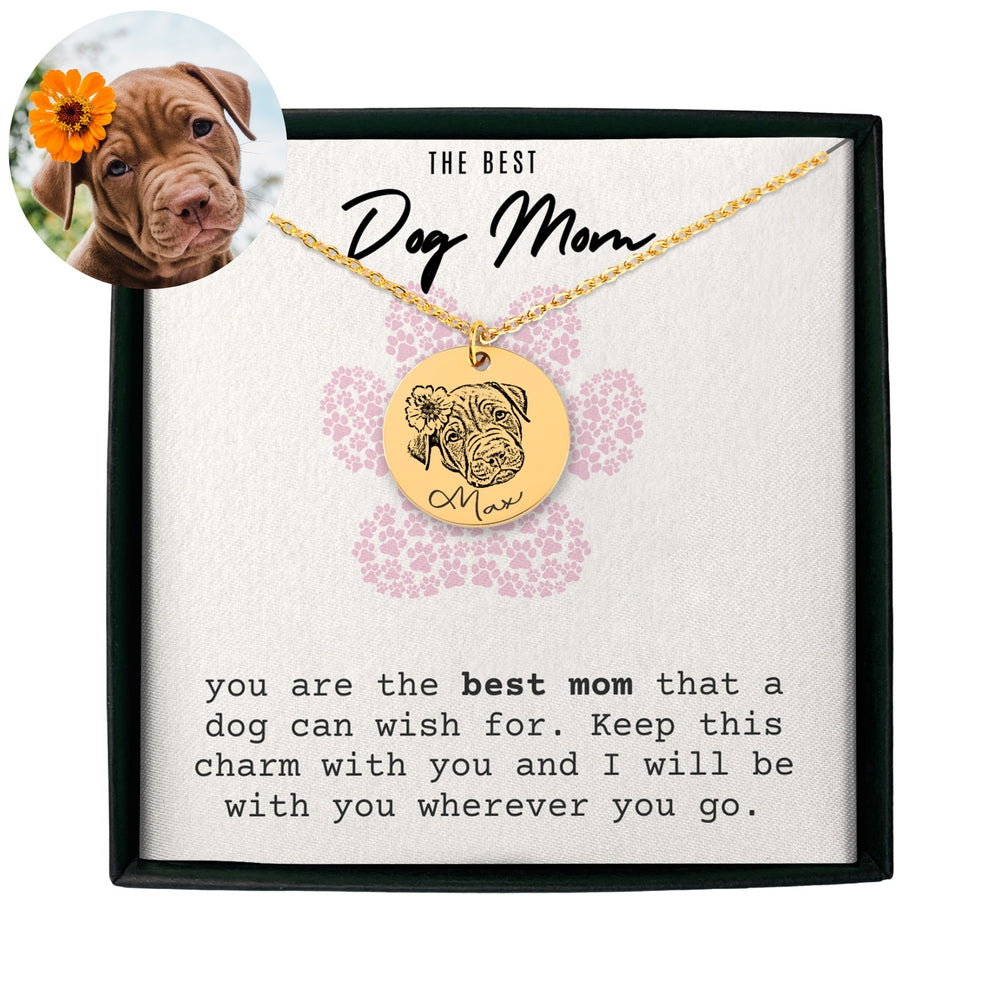 Dog Portrait Necklace - SchilGrey Vault OwnPrint Niches Dog Portrait Necklace Custom Jewelry, Personalized Jewelry