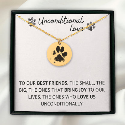 Actual Paw Print Necklace - SchilGrey Vault OwnPrint Niches Actual Paw Print Necklace Custom Jewelry, Personalized Jewelry