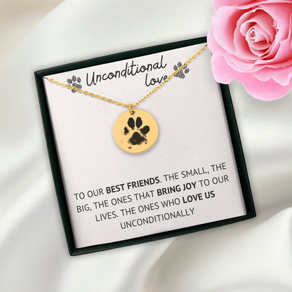 Actual Paw Print Necklace - SchilGrey Vault OwnPrint Niches Actual Paw Print Necklace Custom Jewelry, Personalized Jewelry