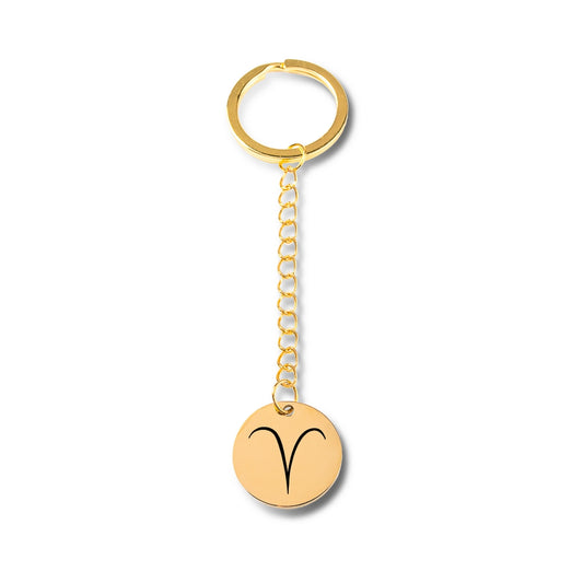 Zodiac Sign Keychain - SchilGrey Vault OwnPrint Jewelry Zodiac Sign Keychain Custom Jewelry, Personalized Jewelry