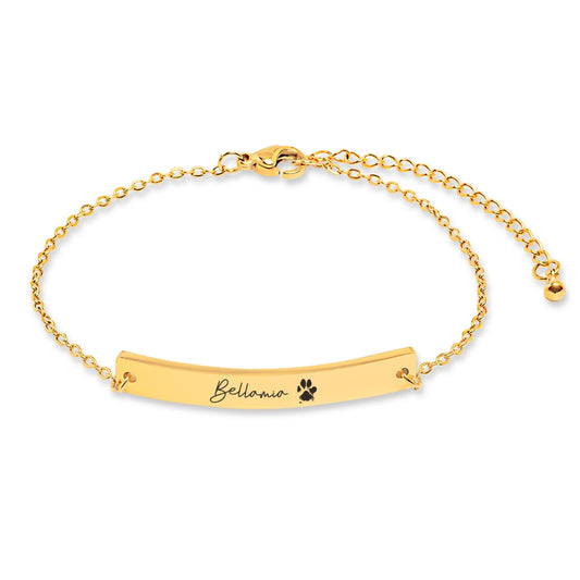 Dog Name Bracelet - SchilGrey Vault OwnPrint Jewelry Dog Name Bracelet Custom Jewelry, Personalized Jewelry