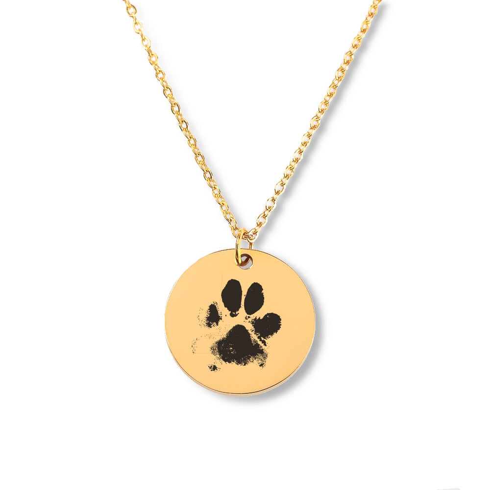 Paw Print Necklace - SchilGrey Vault OwnPrint Jewelry Paw Print Necklace Custom Jewelry, Personalized Jewelry