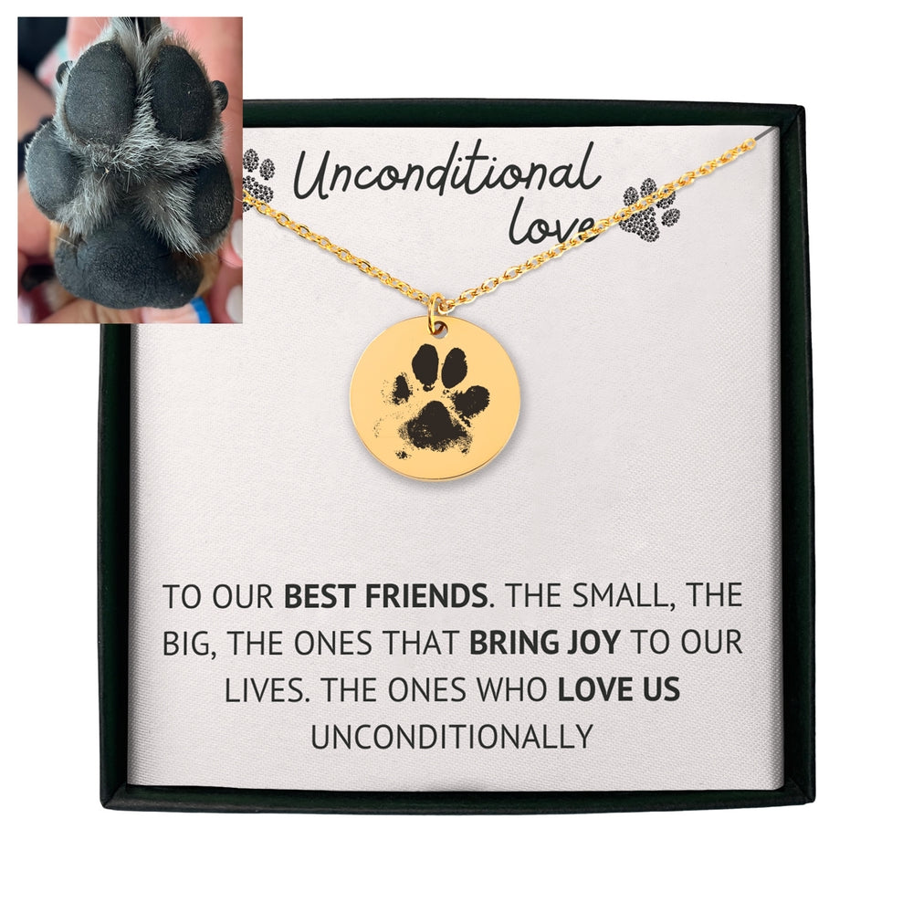 Actual Paw Print Necklace - SchilGrey Vault OwnPrint Niches Actual Paw Print Necklace Custom Jewelry, Personalized Jewelry