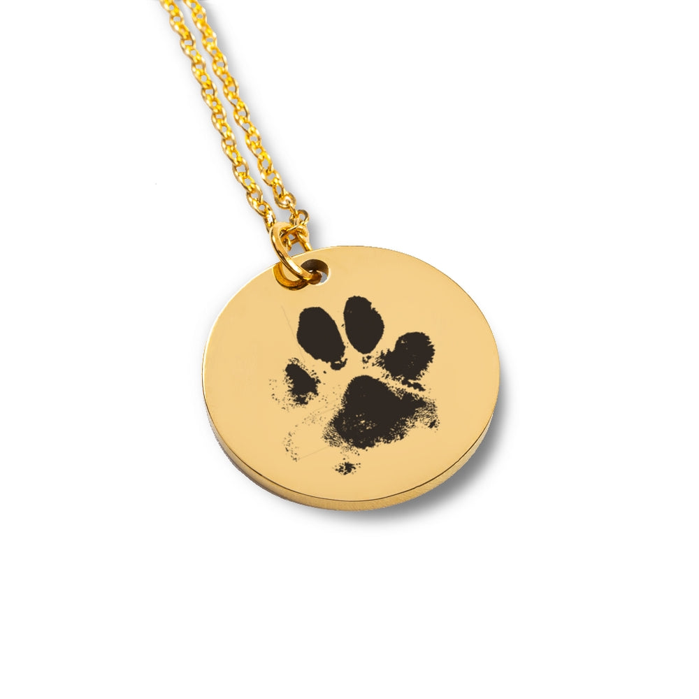 Actual Paw Print Necklace - SchilGrey Vault OwnPrint Niches Actual Paw Print Necklace Custom Jewelry, Personalized Jewelry