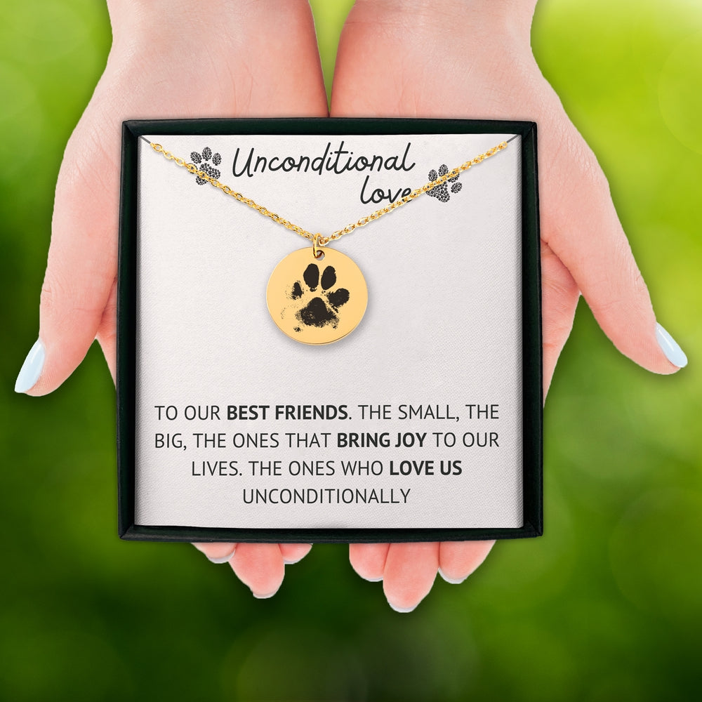 Actual Paw Print Necklace - SchilGrey Vault OwnPrint Niches Actual Paw Print Necklace Custom Jewelry, Personalized Jewelry