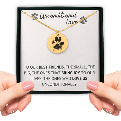 Actual Paw Print Necklace - SchilGrey Vault OwnPrint Niches Actual Paw Print Necklace Custom Jewelry, Personalized Jewelry