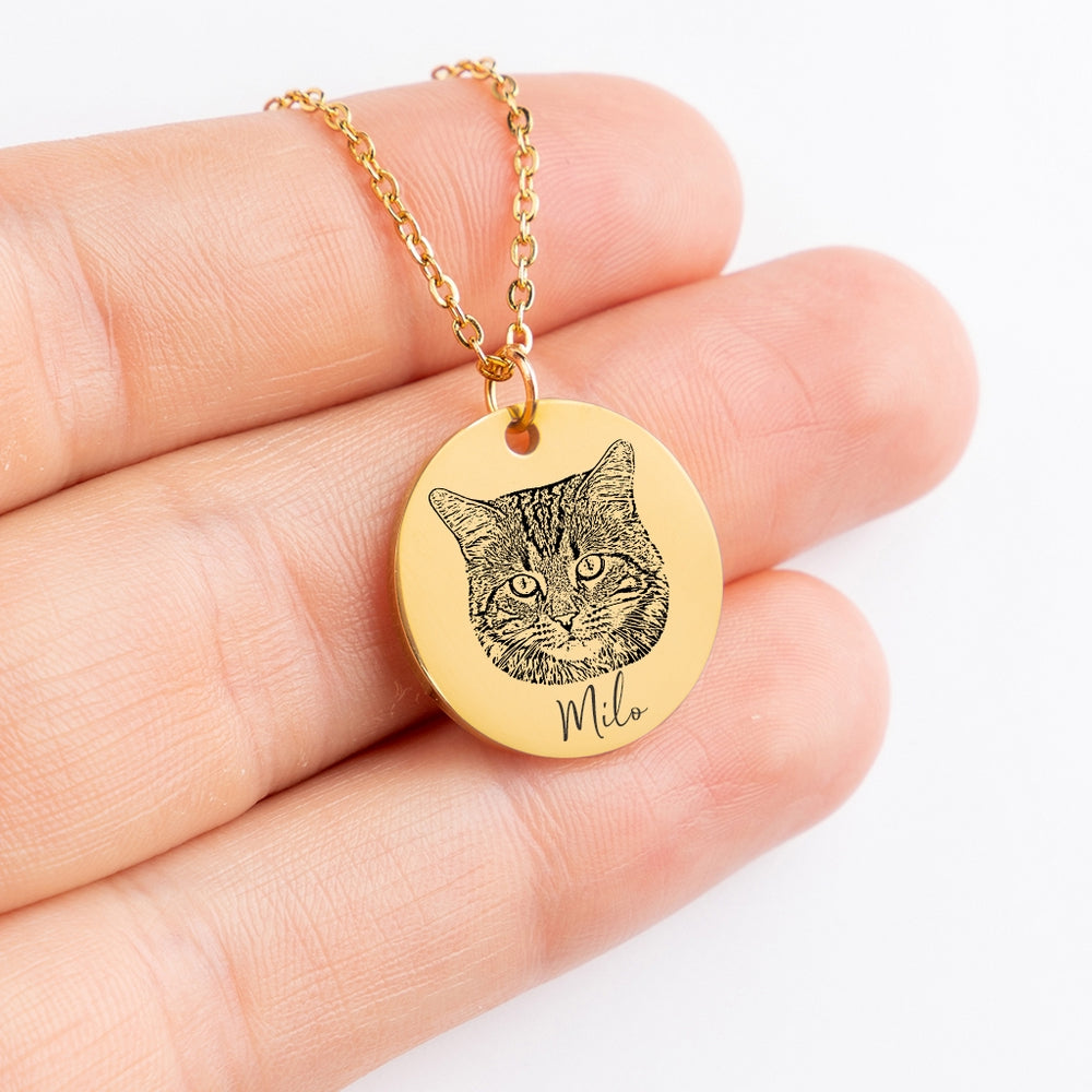 Cat Portrait Necklace SchilGrey Vault