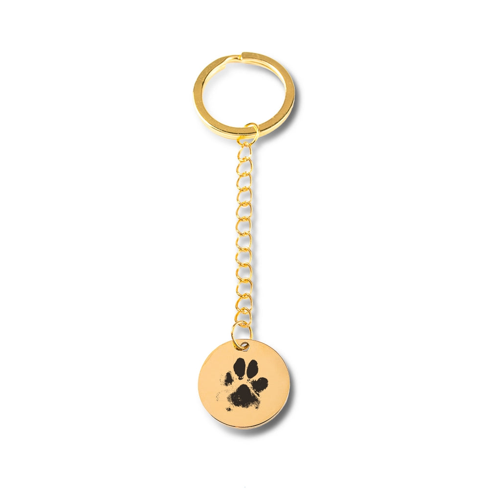 Pawprint Keychain - SchilGrey Vault OwnPrint Jewelry Pawprint Keychain Custom Jewelry, Personalized Jewelry